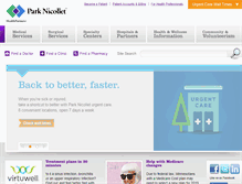 Tablet Screenshot of parknicollet.com